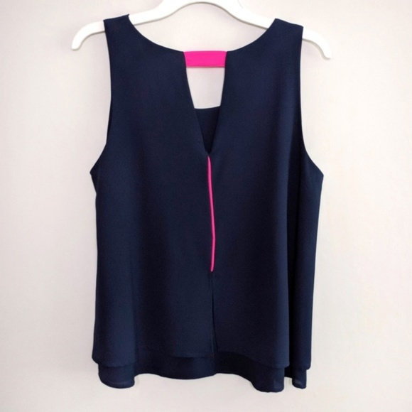 Anthropologie Tops - Paper Crane Color Block Swing Top, Keyhole Back